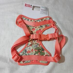 Boots & Barkley Floral Dog Harness - Coral